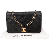 Chanel Quilted Lambskin 24K Gold Single Flap Crossbody Bag