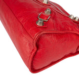 Balenciaga Red Leather City Handbag