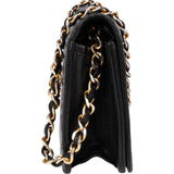 Chanel Quilted Lambskin 24K Gold Single Flap Crossbody Bag