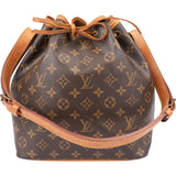 Louis Vuitton Canvas Monogram Sac Noe Petit Shoulder Bag