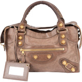 Balenciaga Brown Leather City Handbag