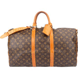 Louis Vuitton Canvas Monogram Keepall 55 Bandouliere