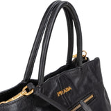 Prada Black Leather City Handbag