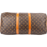 Louis Vuitton Canvas Monogram Keepall 55 Bandouliere