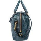Prada Blue Leather City Handbag