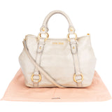 Miu Miu Nube Leather City Handbag