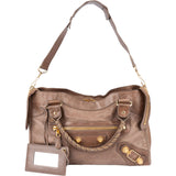 Balenciaga Brown Leather City Handbag