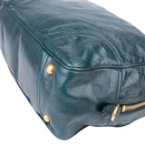 Prada Blue Leather City Handbag