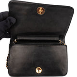 Chanel Quilted Lambskin 24K Gold Single Flap Crossbody Bag