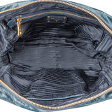Prada Blue Leather City Handbag