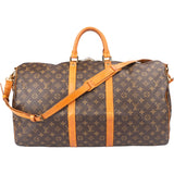 Louis Vuitton Canvas Monogram Keepall 55 Bandouliere