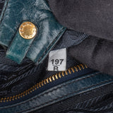Prada Blue Leather City Handbag