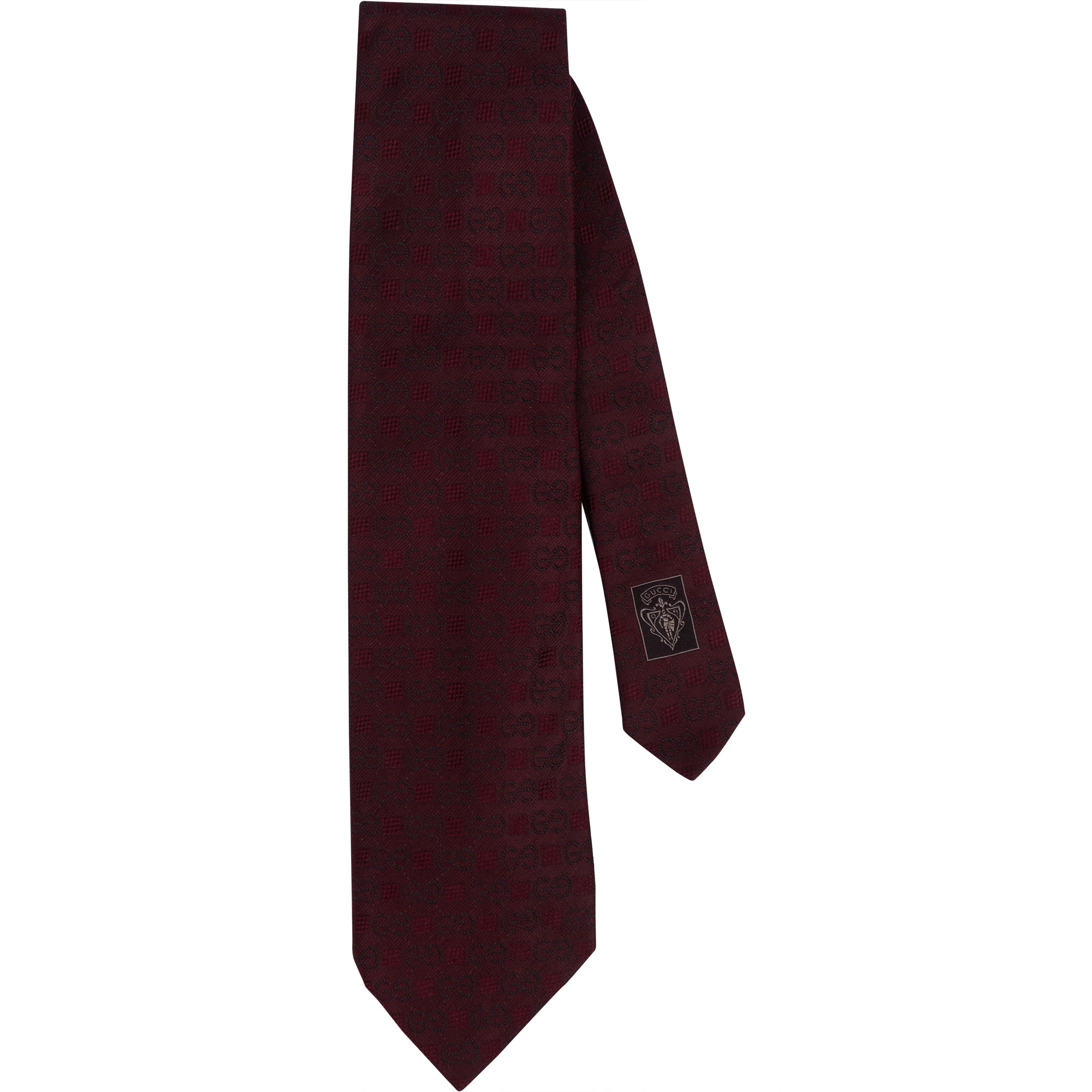 Gucci GG Monogram Silk Tie Krawatte - vintageandkickz