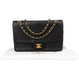 Chanel Quilted Lambskin 24K Gold Single Flap Crossbody Bag