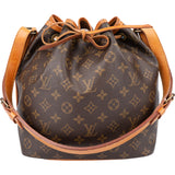 Louis Vuitton Canvas Monogram Sac Noe Petit Shoulder Bag