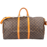 Louis Vuitton Canvas Monogram Keepall 55 Bandouliere