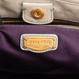 Miu Miu Nube Leather City Handbag