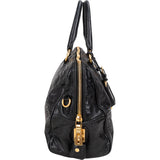 Prada Black Leather Vitello Handbag