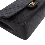 Chanel Quilted Lambskin 24K Gold Single Flap Crossbody Bag
