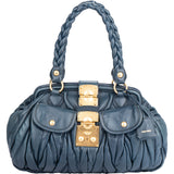 Miu Miu Quilted Leather City Handbag