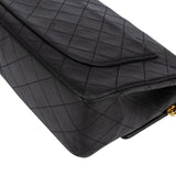 Chanel Quilted Lambskin 24K Gold Single Flap Crossbody Bag