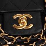 Chanel Quilted Lambskin 24K Gold Single Flap Crossbody Bag
