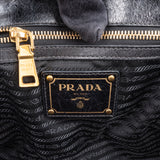Prada Black Leather Vitello Handbag