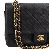 Chanel Quilted Lambskin 24K Gold Single Flap Crossbody Bag