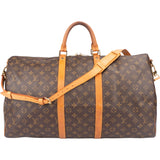 Louis Vuitton Canvas Monogram Keepall 55 Bandouliere