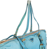 Prada Blue Nylon Handbag