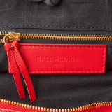 Balenciaga Red Leather City Handbag