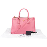 Prada Pink Saffiano Leather Galleria Handbag