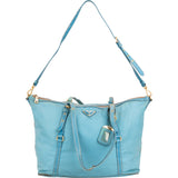 Prada Blue Nylon Handbag