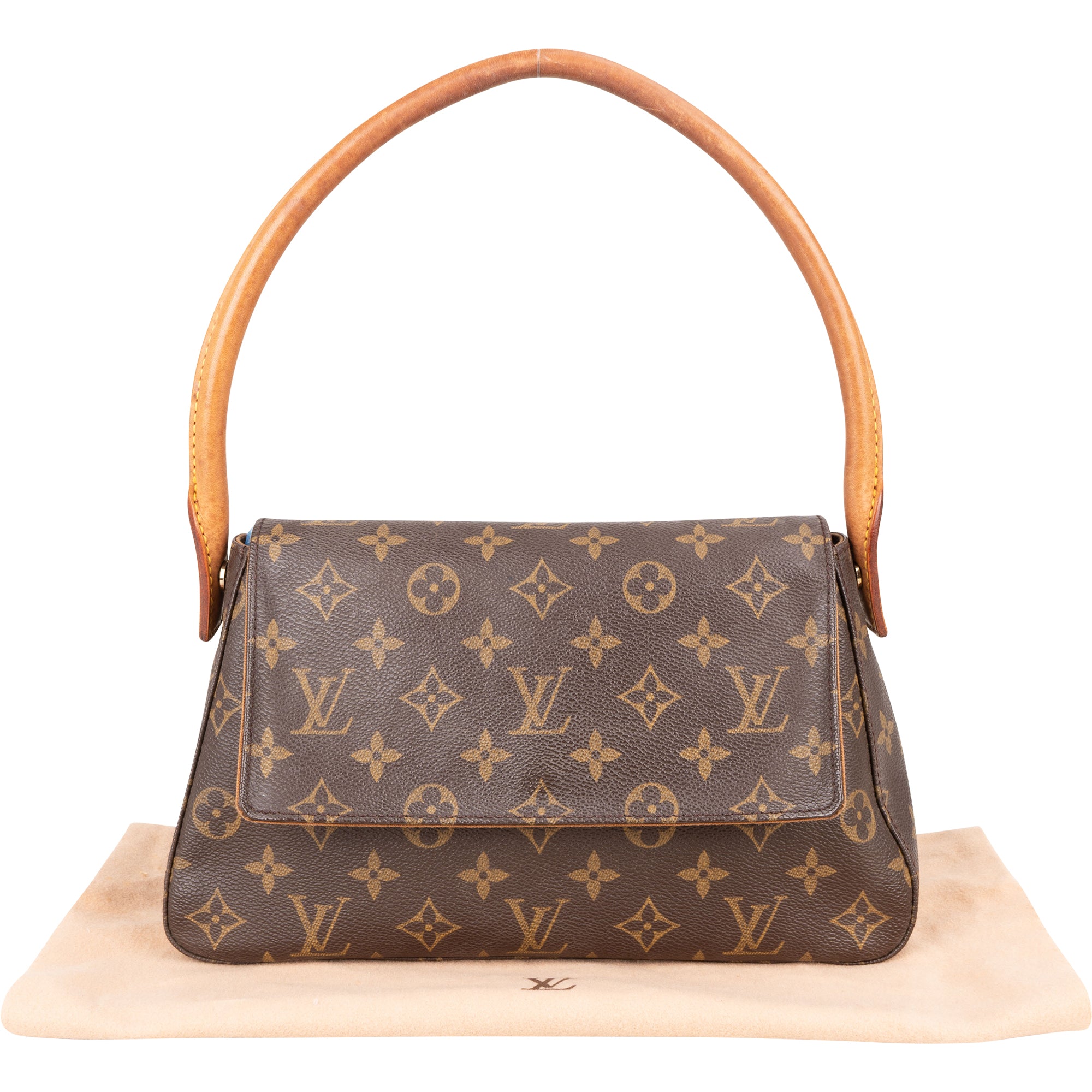 Louis Vuitton Canvas Monogram Looping PM Shoulder Bag - vintageandkickz