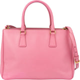 Prada Pink Saffiano Leather Galleria Handbag
