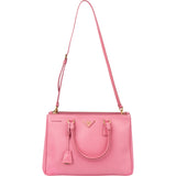 Prada Pink Saffiano Leather Galleria Handbag