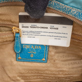 Prada Blue Nylon Handbag