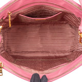 Prada Pink Saffiano Leather Galleria Handbag