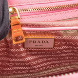 Prada Pink Saffiano Leather Galleria Handbag