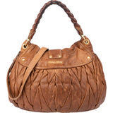 Miu Miu Quileted Leather City Handbag