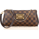 Louis Vuitton Damier Ebene Monogram Eva Pochette Crossbody Bag