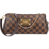 Louis Vuitton Damier Ebene Monogram Eva Pochette Crossbody Bag