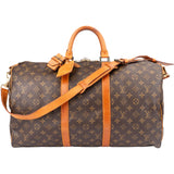 Louis Vuitton Canvas Monogram Keepall 50 Bandouliere