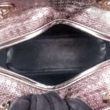 Christian Dior Limited Metallic Patent Leather Lady Dior Handbag