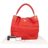 Prada Red Calfskin Daino Handbag