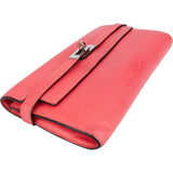 Hermès Pink Clemence Leather Kelly Wallet