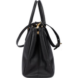 Prada Black Saffiano Leather Galleria Handbagg