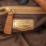 Miu Miu Quileted Leather City Handbag