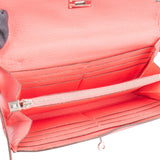 Hermès Pink Clemence Leather Kelly Wallet