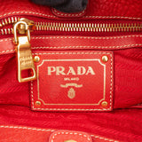 Prada Red Calfskin Daino Handbag